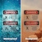 Signmission 7 in H x 5 in W, Vinyl Decal, Rectangle, Confined Space Do Not Enter Bilingual OS-2PACK-DS-D-57-VS-1083 - alternate 3